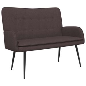 vidaXL 2-Zits Sofa Donkerbruin 115 x 61 x 87 cm Stof