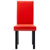 vidaXL Eetkamerstoelen 6 st kunstleer rood
