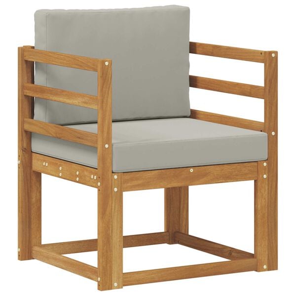 vidaXL Tuinbank Massief Acaciahout en Polyester