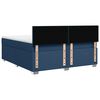 vidaXL Boxspring met matras stof blauw 180x200 cm