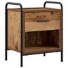 vidaXL Nachtkastje Oud hout 40 x 30 x 50 cm Bewerkt hout