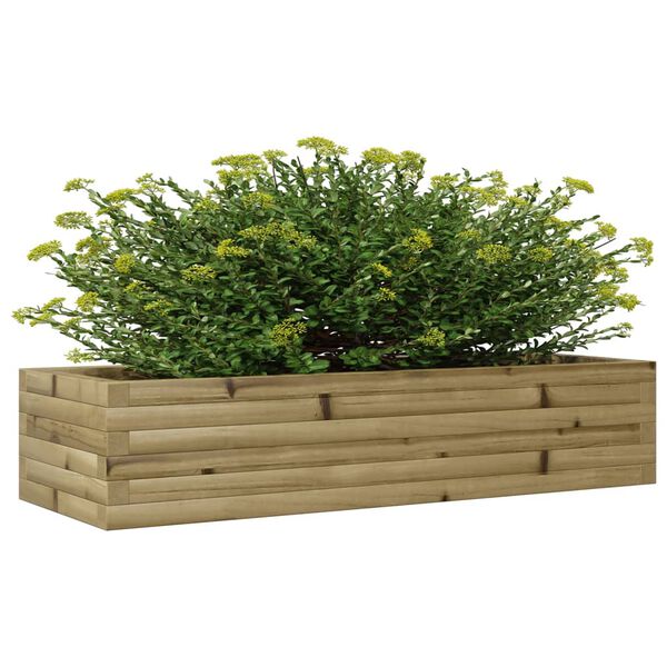vidaXL Plantenbak 110x40x23 cm ge&iuml;mpregneerd grenenhout