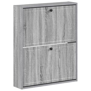 vidaXL Wandgemonteerde Schoenkast EDE 71 x 17 x 86 cm Bewerkt hout