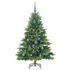 vidaXL Kunstkerstboom met 150 LED met standaard Groen 150 cm PE en PVC