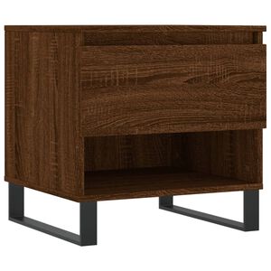 vidaXL Salontafel 50x46x50 cm bewerkt hout bruin eikenkleur