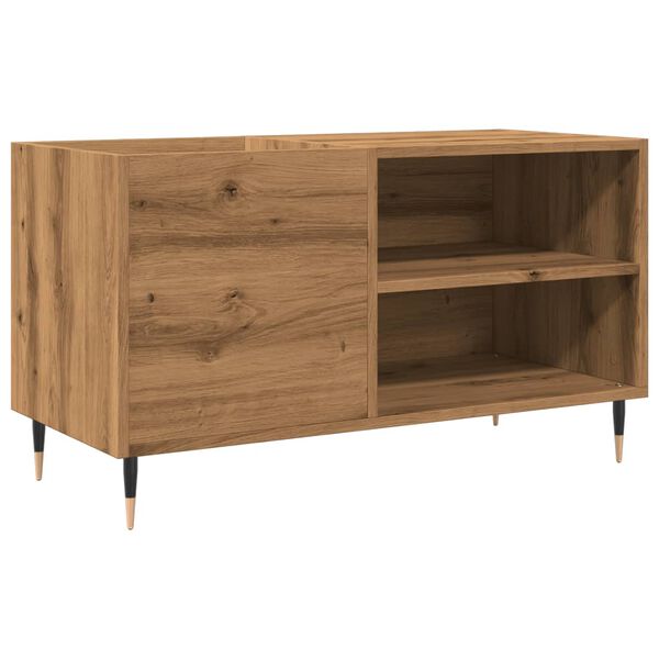 vidaXL Platenkast 84,5x38x48 cm bewerkt hout artisanaal eikenkleur