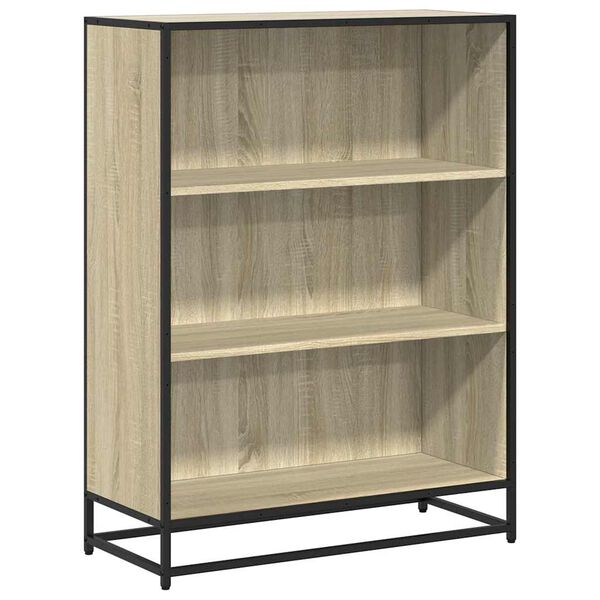 vidaXL Boekenkast 80,5x35x107,5 cm bewerkt hout sonoma eikenkleurig