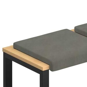 vidaXL Bankkussen 2 st corduroy Lichtgrijs Diepte 35 cm
