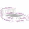 vidaXL Bedframe Wit 120 x 190 cm Massief grenenhout