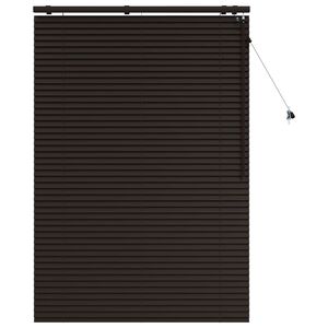 vidaXL Venetiaanse jaloezie Donkerbruin 110 x 160 cm 35 mm