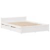 vidaXL Bedframe zonder matras massief grenenhout wit 140x200 cm