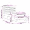 vidaXL Boxspring bed met matras Donkergroen 140 x 200 cm Fluweel