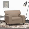 vidaXL Fauteuil 60 cm kunstleer cappuccinokleurig