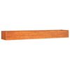 vidaXL Plantenbak verhoogd 400x80x45 cm cortenstaal roestig