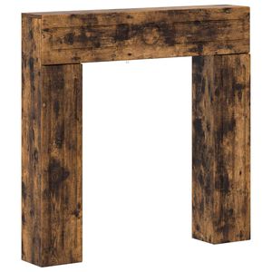 vidaXL Haardomlijsting Gerookt eiken 102 x 18 x 100,5 cm Bewerkt hout