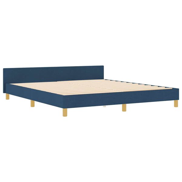 vidaXL Bedframe met hoofdeinde Blauw 180 x 200 cm Stof