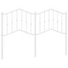 vidaXL Vervangend hoofdbord 140 cm metaal wit