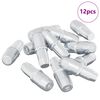 vidaXL Plankhaak 12 pcs Zilver 7 x 16 mm IJzer