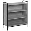vidaXL Dressoir Grijs Sonoma 97 x 33 x 81 cm Bewerkt hout