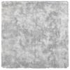 vidaXL Hoogpolig vloerkleed NAVARRA 160x160 cm polyester zilvergrijs