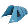 vidaXL Tunneltent met dak met opslag Blauw en Grijs 778 x 356 x 210 cm