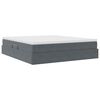 vidaXL Opbergbed met matras Donkergrijs 160 x 200 cm Fluweel