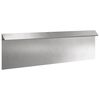 vidaXL Slakkenhekje 16 st 100 x 3,5 x 25 cm Roestvrij staal zilver