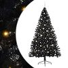 vidaXL Kunstmatig Voorverlicht Kerstboom met 300 LED Zwart 240 cm PVC