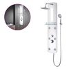 vidaXL Douchepaneel 25x43x120 cm zilver