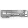 vidaXL 6-delige Loungeset massief grenenhout