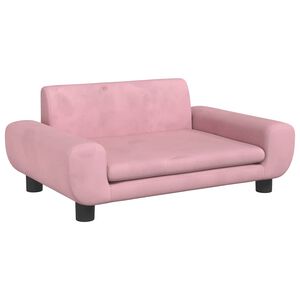 vidaXL Hondenmand 70x45x33 cm fluweel roze