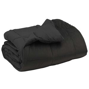 vidaXL Winter Dekbed Gekwilt Antraciet 240 x 260 cm Microfiber