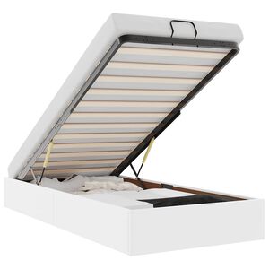 vidaXL Bedframe zonder matras 80x200 cm kunstleer wit