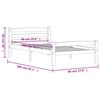vidaXL Bedframe met 2 lades massief grenenhout 90x200 cm