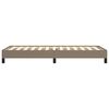 vidaXL Bedframe zonder matras 90x190 cm stof taupe