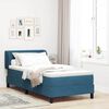 vidaXL Boxspringbed met matras Donkerblauw 100 x 200 cm Fluweel