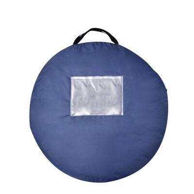 vidaXL Tent pop-up 2-persoons marineblauw en lichtblauw