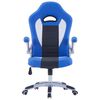 vidaXL Gamestoel kunstleer blauw