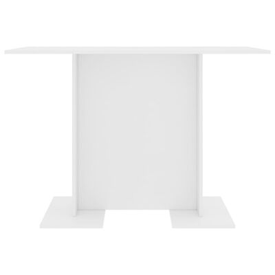 vidaXL Eettafel 110x60x75 cm bewerkt hout wit