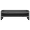 vidaXL Monitorstandaard 50x24x16 cm massief grenenhout grijs