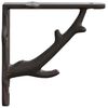 vidaXL Wandplankbeugels 12 st Antiek Bruin 21.5 x 21.5 x 3.5 cm Staal