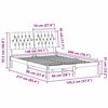 vidaXL Bedframe Lichtgrijs 140 x 200 cm Massief grenenhout