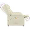 vidaXL Massagestoel kunstleer crèmekleurig
