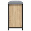 vidaXL Schoenenbankje met klaplade 62x32x56 cm sonoma eikenkleurig