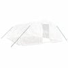vidaXL Tuinkas met stalen frame 30 m&sup2; 6x5x2,3 m wit