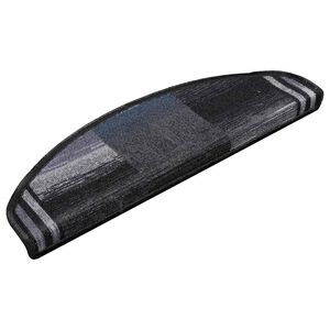 vidaXL Trapmatten zelfklevend 5 st 65x21x4 cm zwart en grijs