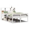 vidaXL Bed met boekenkast zonder matras grenenhout wit 140x200 cm