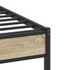 vidaXL Bedframe zonder matras 107x203cm spaanplaat sonoma eikenkleurig