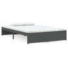 vidaXL Bedframe massief hout grijs 120x200 cm