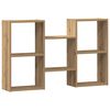 vidaXL Wandschap 96x18x60 cm bewerkt hout artisanaal eikenkleurig